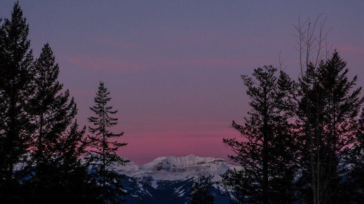 Sunrise in Banff